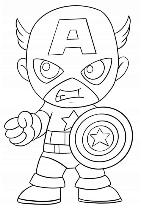 Dibujos De Capitán América Para Colorear Descargar E Imprimir