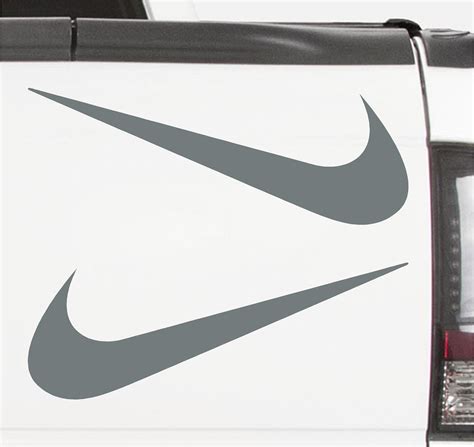 Nike Swoosh Vinyl Decal Sticker Set Etsy