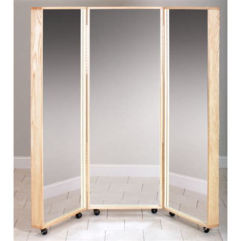 Leaning mirrors are simply floor standing mirrors displayed with a decorative flair. Mobile Tri Panel Mirror | Mirrors | Physical Therapy ...