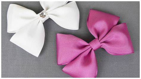 Time to start your bow hairstyle. How To Make A Hair Bow I No sew Hair Bow I DIY Easy Bow - YouTube