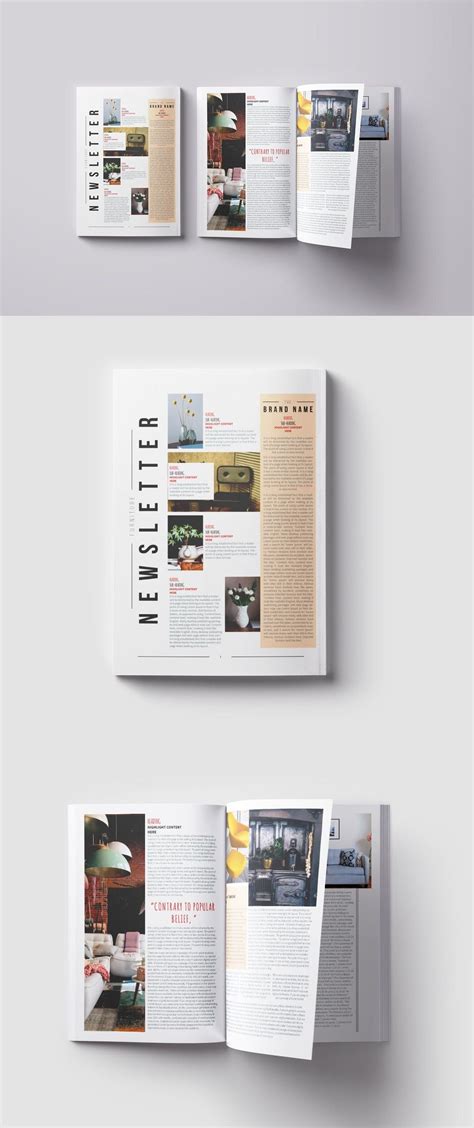 Premiere pro transitions template (free). Newsletter Template — Adobe InDesign #design #clean ...