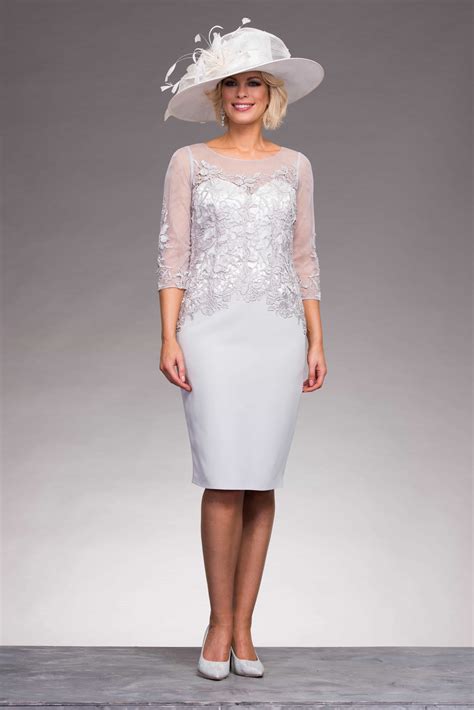 Short Fitted Dress With Matching Coat 008672 Catherines Of Partick Bride Dress Mother Of
