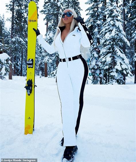Jordyn Woods Is A Sexy Snow Bunny In Plunging White Winterwear As She