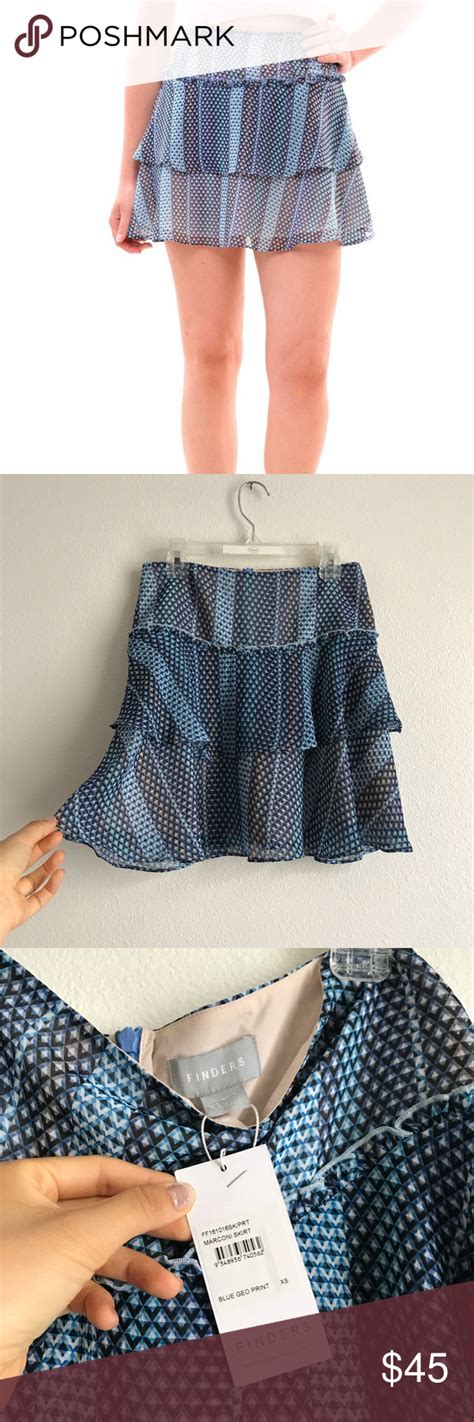 Sale Nwt Finders Keepers Blue Marconi Skirt Finders Keepers Women