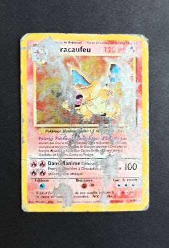 Carte Pokémon Dracaufeu 4 102 Holo Wizards Set de Base FR eBay