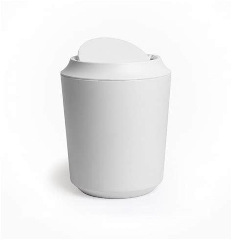 2 Pack Dorms Mdesign Modern Oval Plastic Small Trash Can Wastebasket