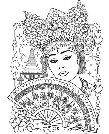 Download Pin on Beautiful Women Coloring Pages for Adults