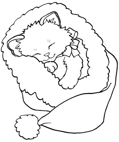 cute kitten coloring pages   coloring sheets printable christmas coloring pages