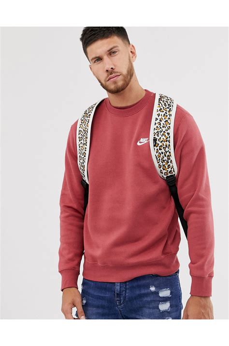 Frequent special offers and discounts up to 70% off for all products! Nike Cotton Club Crew Neck Sweat in Red for Men - Lyst