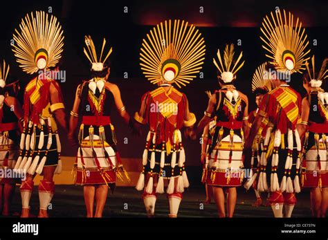 Jss 84370 Indian Tribal Folk Dance Of Nagaland India Stock Photo