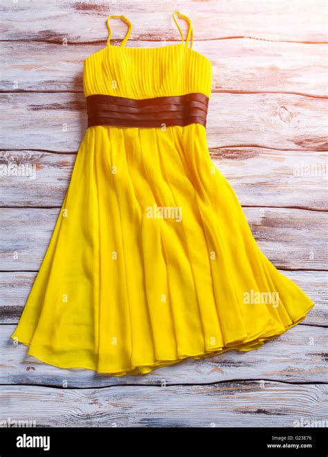 Yellow Summer Dress Stock Photo Alamy