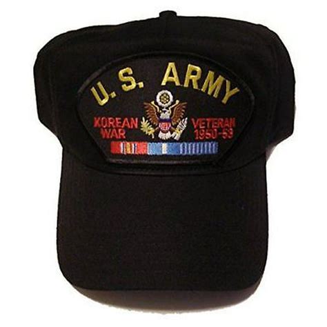 Us Army Korean War Veteran Hat Cap W Campaign Service Ribbons Dmz 38th