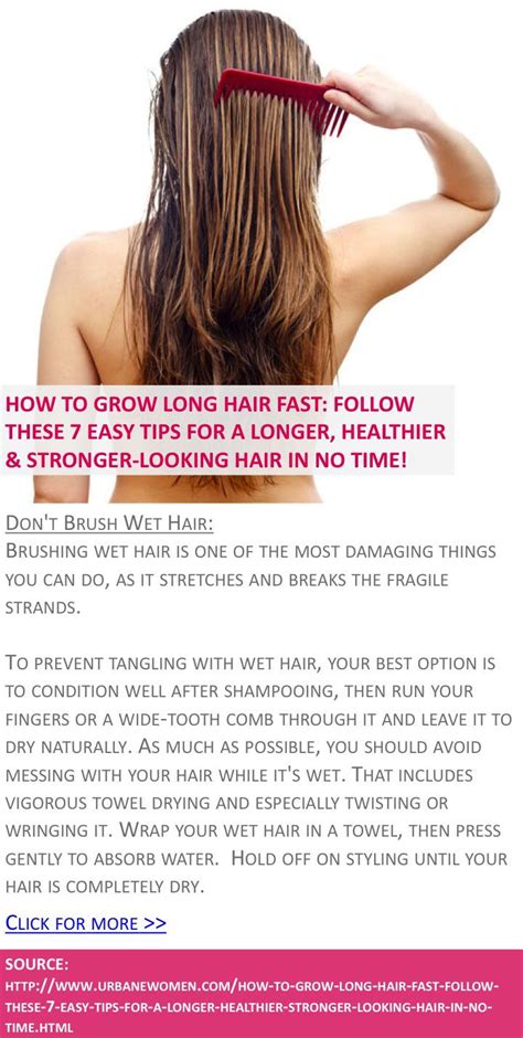 How To Grow Long Hair Fast Follow These 7 Easy Tips For A Longer