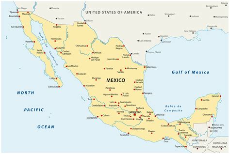 Mapa De Ciudades De México