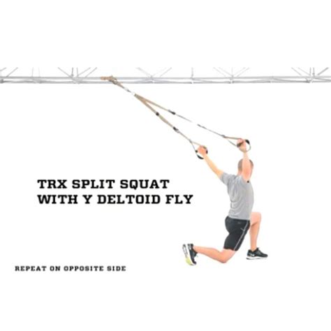 Trx Split Squat Wy Deltoid Fly By Alex 🌊 Exercise How To Skimble