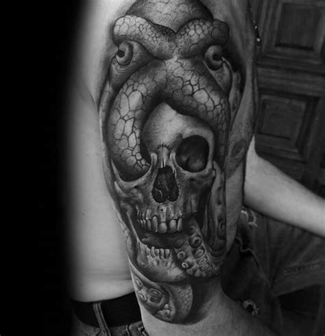 40 Octopus Skull Tattoo Designs For Men Oceanic Ink Ideas