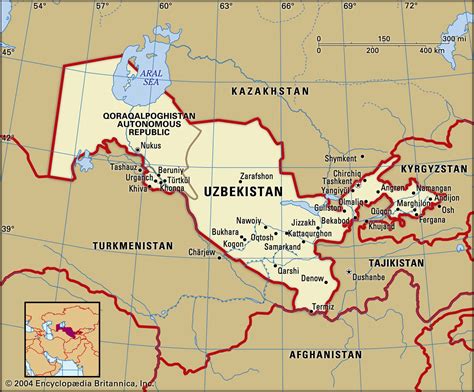 Uzbek Map