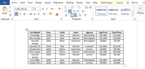 How To Put A Big Excel Table Into Word