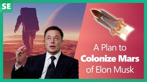 A Plan To Colonize Mars Of Elon Musk Youtube