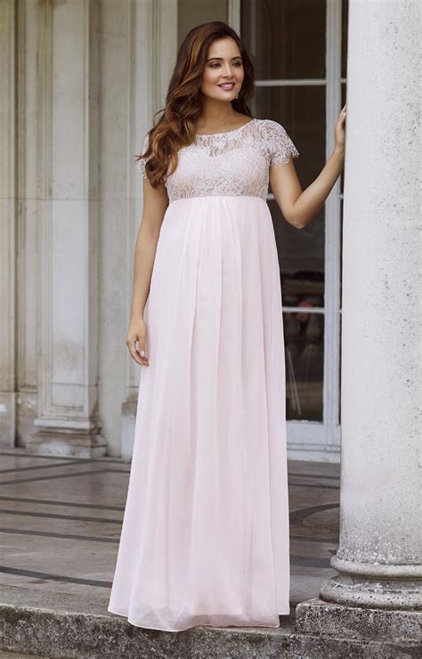 Elizabeth Maternity Gown Soft Mist Pink Maternity Wedding Dresses Evening Wear And Party