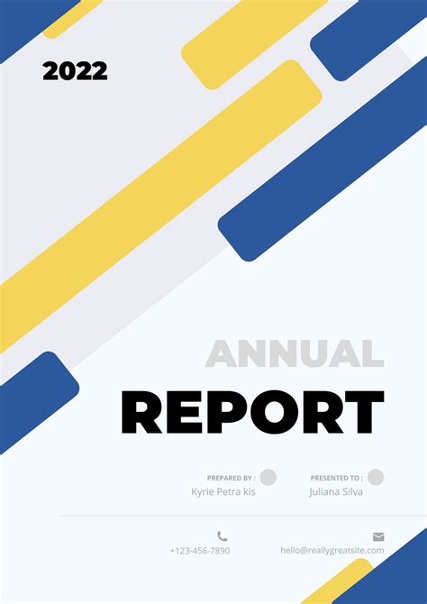 Annual Report Cover Page Design Samples