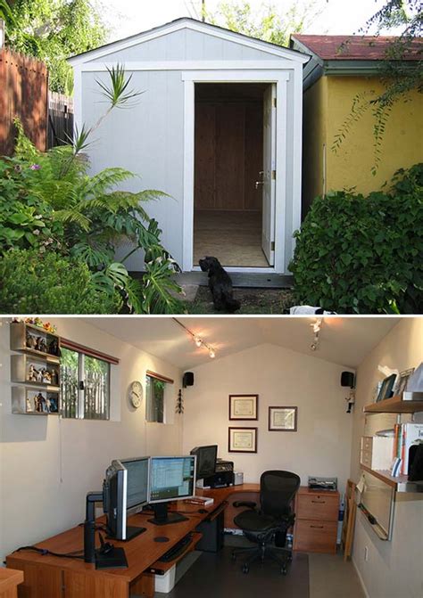 Backyard Shed Office You Would Love To Go To Work - Amazing DIY