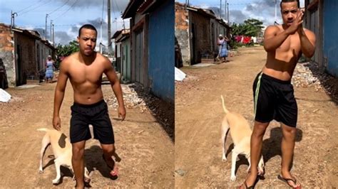 Man Dances Without A Care As Dog Continues Biting His Leg Trending