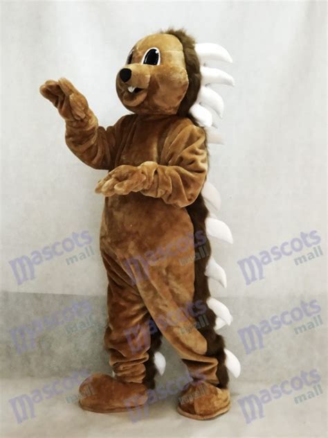 Brown Porcupine Mascot Costume Animal