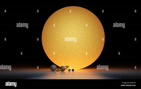 Sun Earth Size Comparison Hi Res Stock Photography And Images Alamy