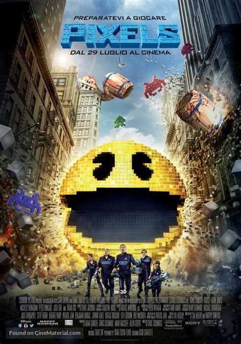 Pixels 2015 Italian Movie Poster