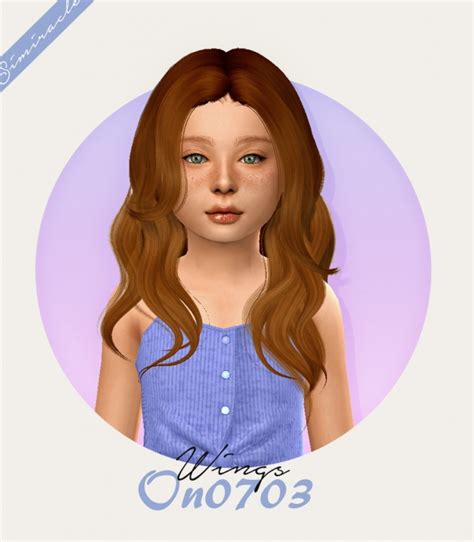 Wings On0703 Hair Kids Version At Simiracle Sims 4 Updates