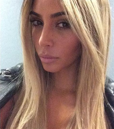 Kim Kardashian Bares Nipple In Flesh Coloured Top To Show Off Blonde