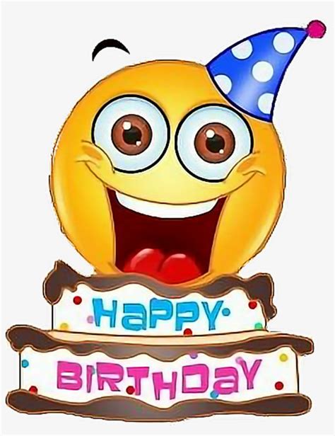 Emoji Sticker Happy Birthday Email Emoji 1024x1282 Png Download