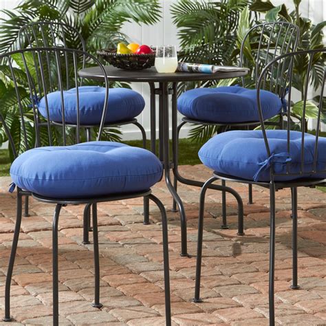 Add this cushion to the arc cafe chair (sold separately) for extra comfort. Shop 18 inch Outdoor Round Solid Bistro Chair Cushion (Set of 4) - 18 w x 18 l - Free Shipping ...