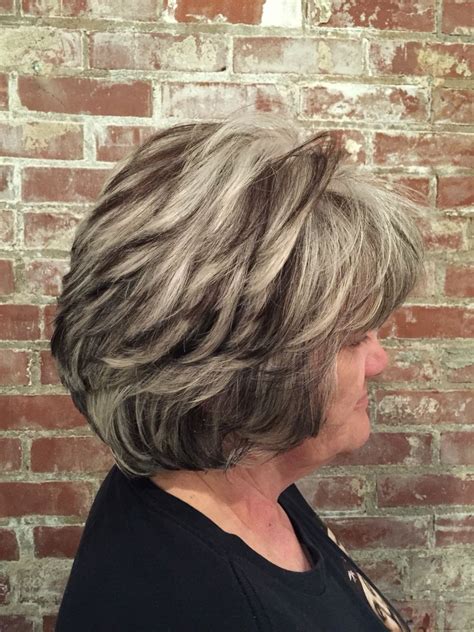Go for a haircut in the first place. Granite color scheme. Client has Natual white hair and put ...