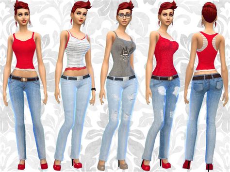 The Sims Resource Skinny Jeans And Jeggins By Leeah Sims 4 Downloads