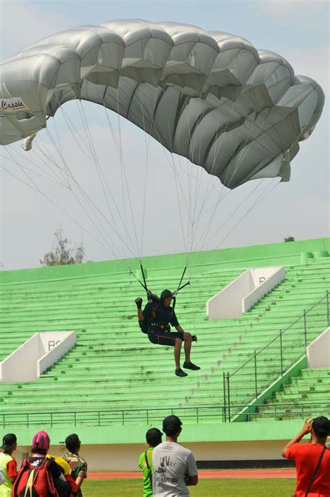 Preparation Of World Military Parachuting Championship Editorial Stock