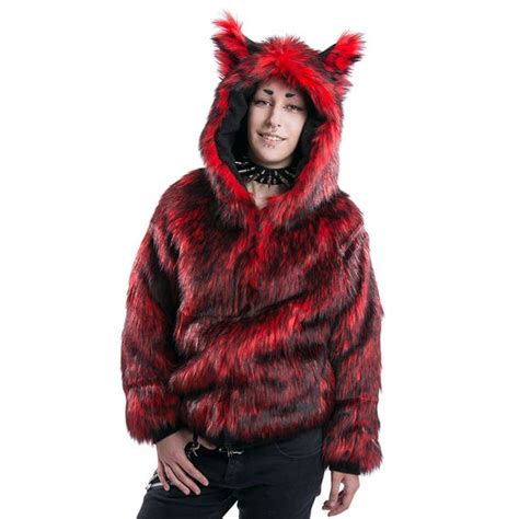 Pawstar Fancy Full Fur Wolf Hoodie Fur Coat Furry Sweater