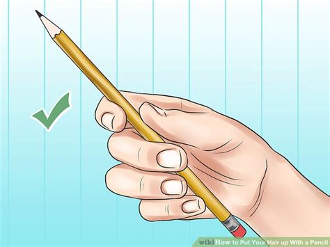 5 Ways To Put Your Hair Up With A Pencil Wikihow