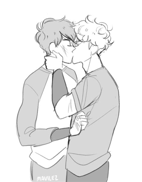 Gay Men Kissing Drawing Amelainside