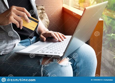 Find the best online payment software for your business. Woman Hands With Laptop And Credit Card Shopping Online ...