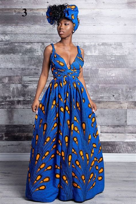 Print African Dress With Many Wearing Ways And Sleeveless Design