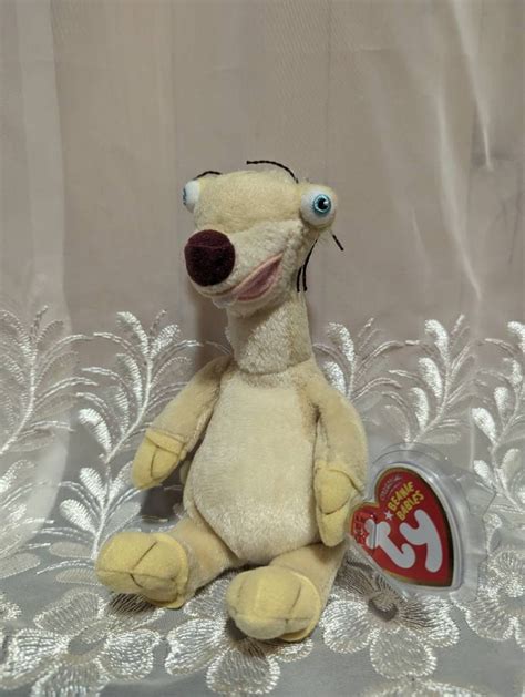 Ty Beanie Babies Sid The Sloth From The Movie Ice Age Rare Mint Plush