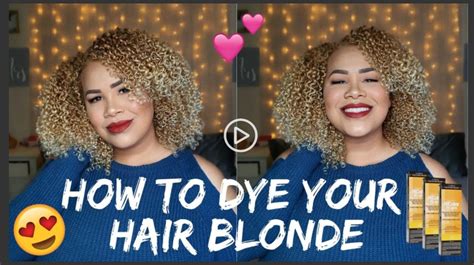 How I Dyed My Hair Blonde Using L Oreal Vanilla Champagne