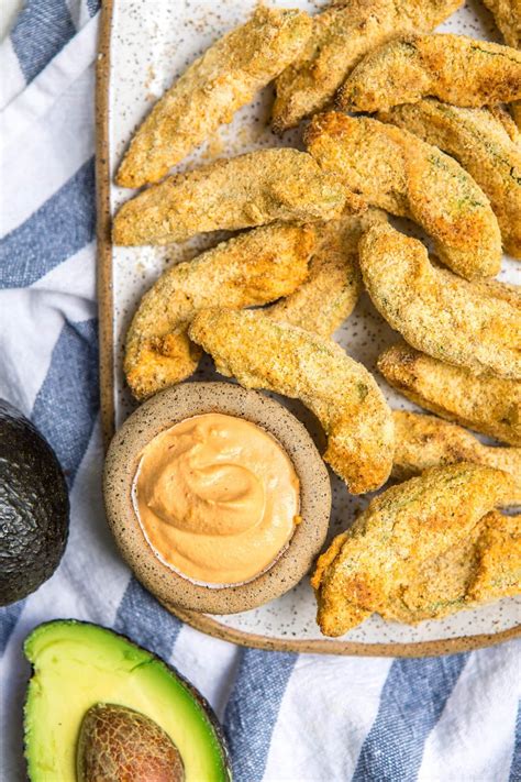 Crispy Baked Avocado Fries Vegan And Gluten Free From My Bowl