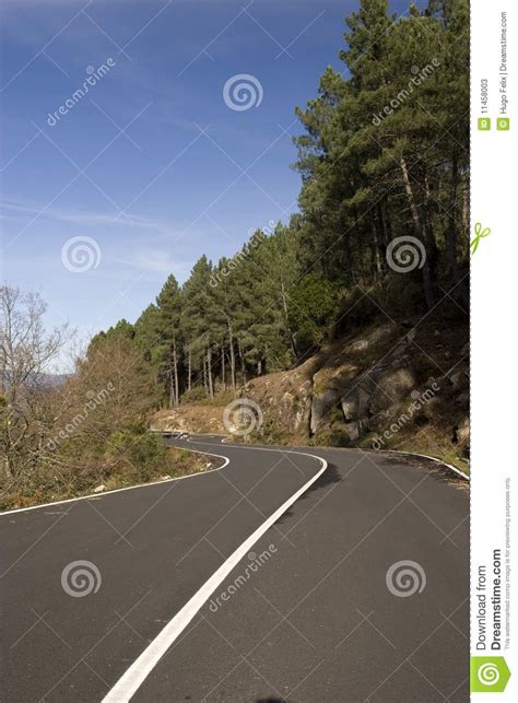 Mountain Road With Many Curves Stock Image Image Of Pavement Meadow