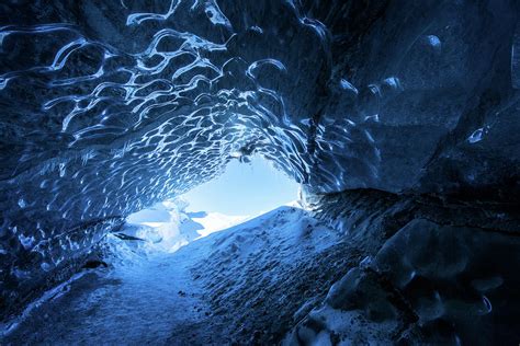 Ice Cave Entrance By Piriya Photography