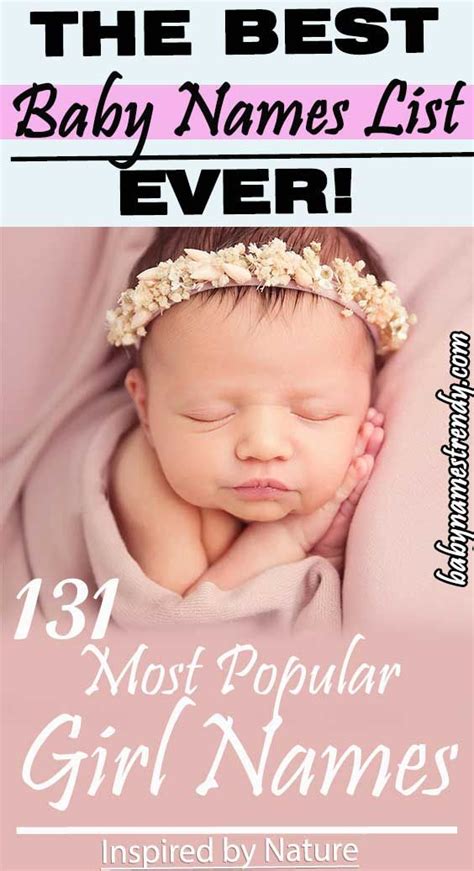 131 Most Popular Baby Girl Names For 2020 Will Be Inspired By Nature