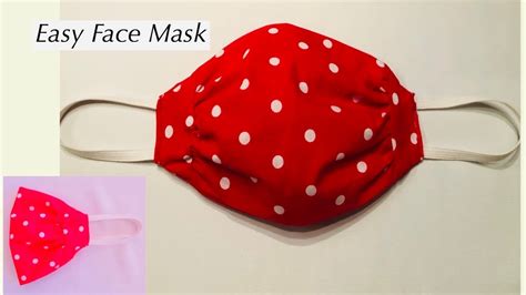 New Style Fabric Face Mask Diy Face Masksewing Tutorial Youtube