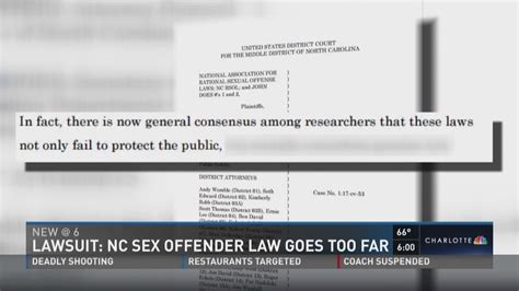 Lawsuit Nc Sex Offender Law Goes Too Far